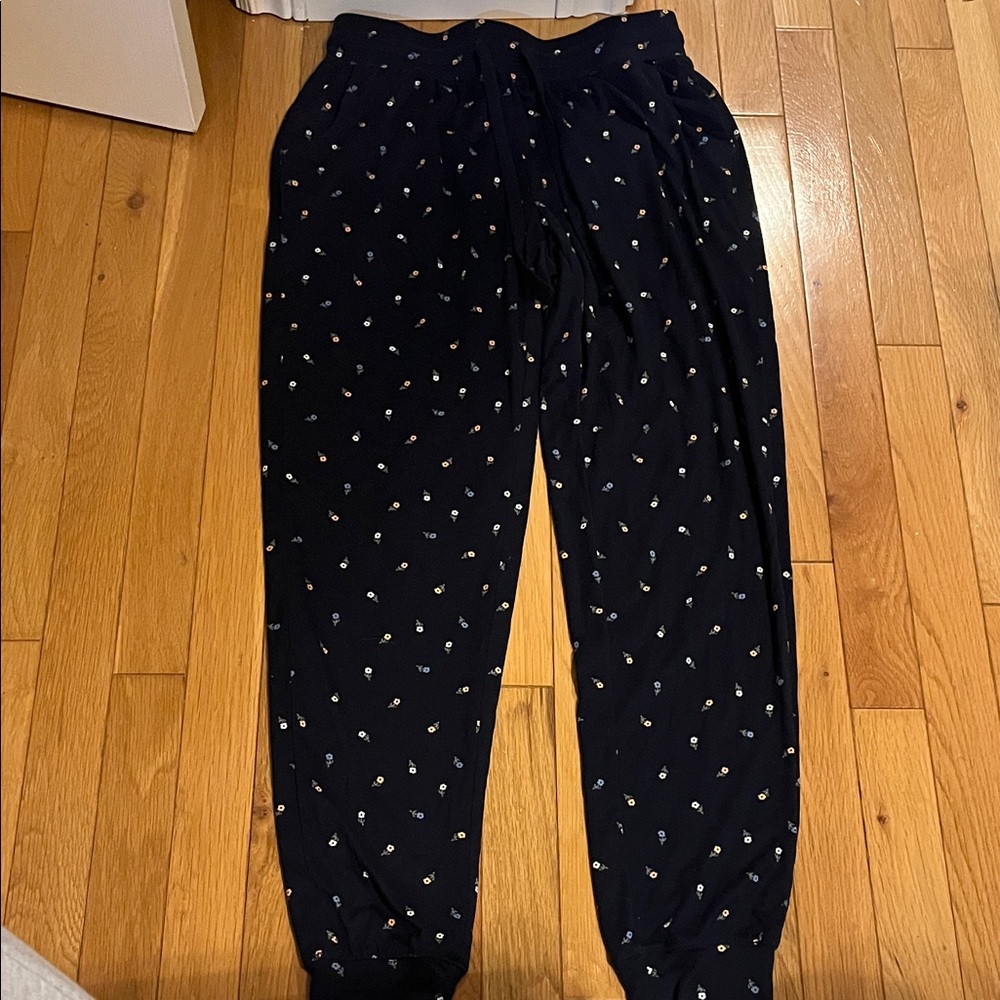 *FREE* George navy blue floral pyjamas with pockets